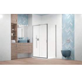 Бокова стінка Alienta Chrome S 900х1900 прозоре 10270090-01-01