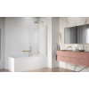 Шторка на ванну Radaway Garda Brushed Gold PND II 1000Rx1500 прозрачное 10720100-99-01R