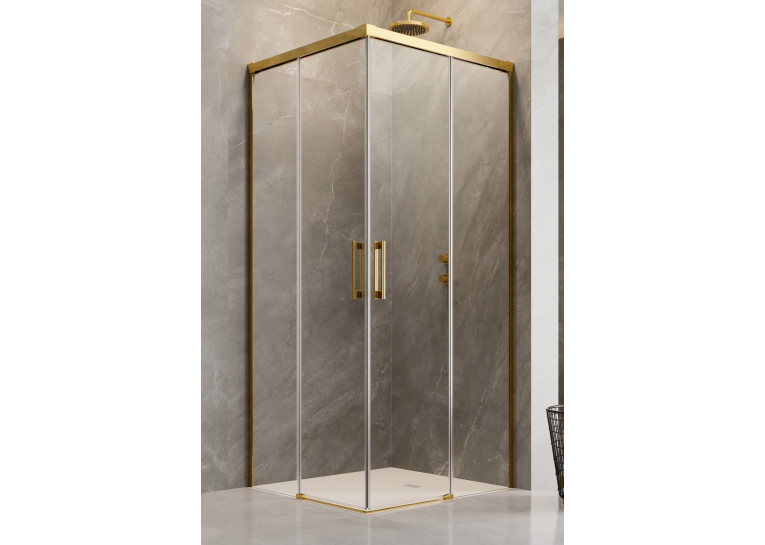 Душова кабіна Radaway Idea Gold KDD 1000x1000x2005 золото/прозоре 387062-09-01L+387062-09-01R