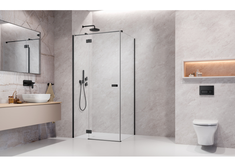 Душевая кабина Radaway Garda Black KDJ 800Lx1000х1950 прозрачная 10708010-54-01L