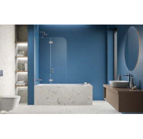 Шторка на ванну Radaway Garda Chrome PND II 1000Lx1500 прозоре 10720100-01-01L