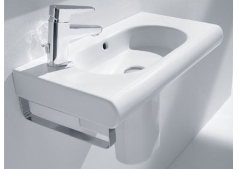 Раковина підвісна Roca MERIDIAN-N COMPACTO 60 см, з отвором, ліва