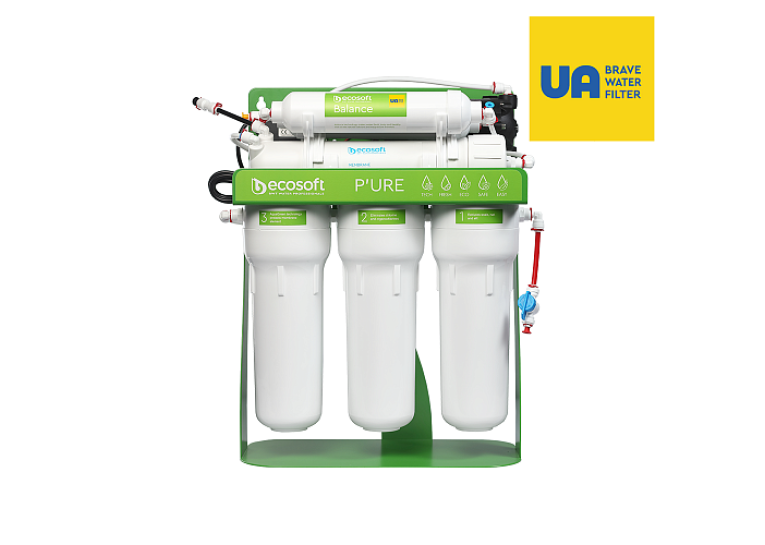 Фільтр зворотного осмосу Ecosoft P’URE BALANCE з помпою на станині (MO675MBALPSECO)