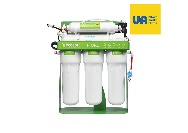 Фільтр зворотного осмосу Ecosoft P’URE BALANCE з помпою на станині (MO675MBALPSECO)