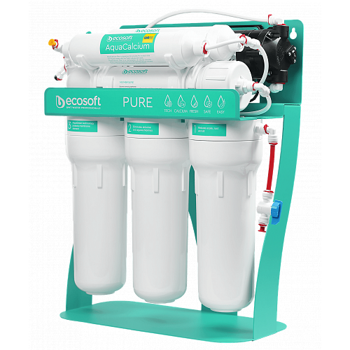 Фільтр зворотного осмосу Ecosoft P’URE AquaCalcium Mint з помпою на станині (MO675PSMACECO)