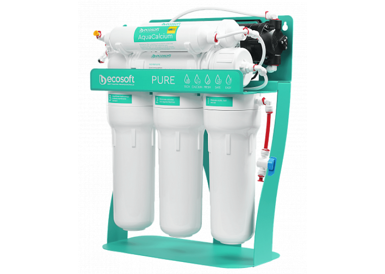 Фильтр обратного осмоса Ecosoft PURE AquaCalcium Mint с помпой на станине (MO675PSMACECO)