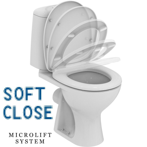 Сидіння лаковане для унітазу Roca AMERICA, Duroplast, Soft-close