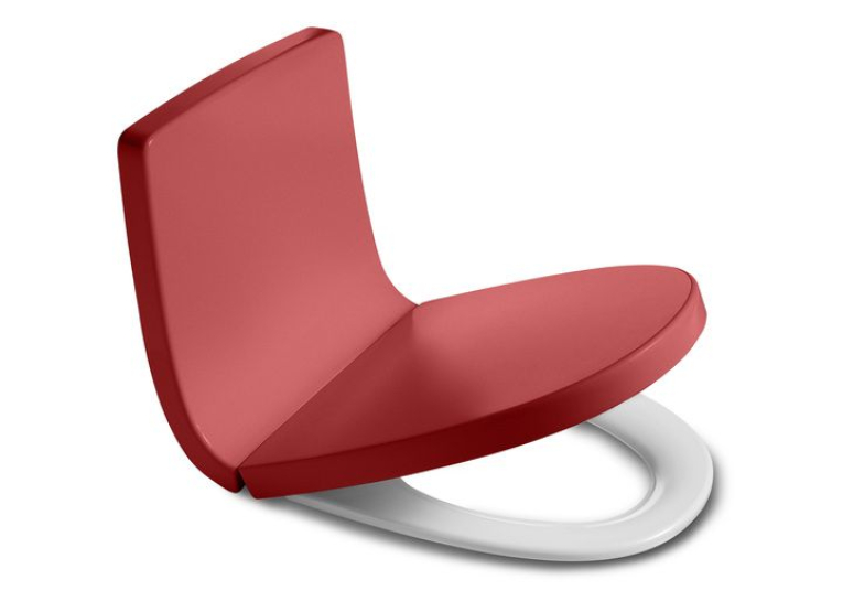 Сидіння для унітазу Roca KHROMA, duroplast, soft-close, червоне