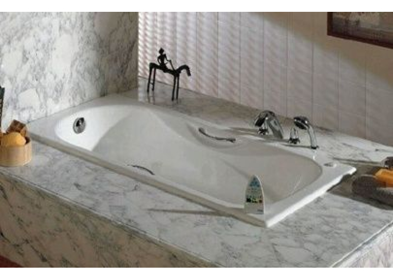Ванна чавунна Roca MALIBU 170 x 75 з ручками, без ніжок (23097000R)