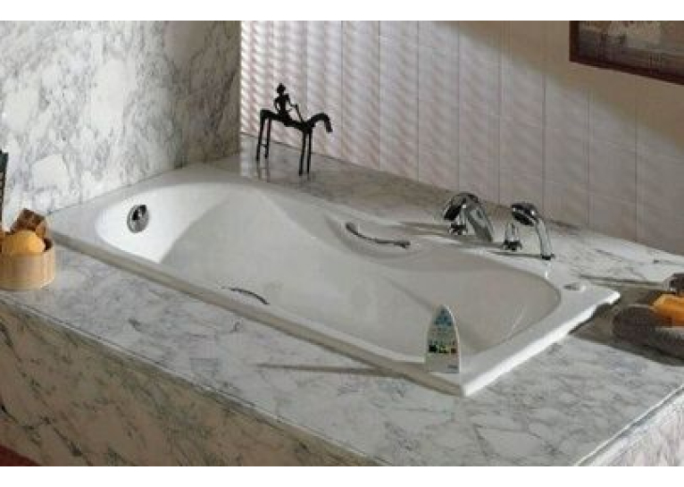 Ванна чавунна Roca MALIBU 170 x 75 з ручками, без ніжок (23097000R)