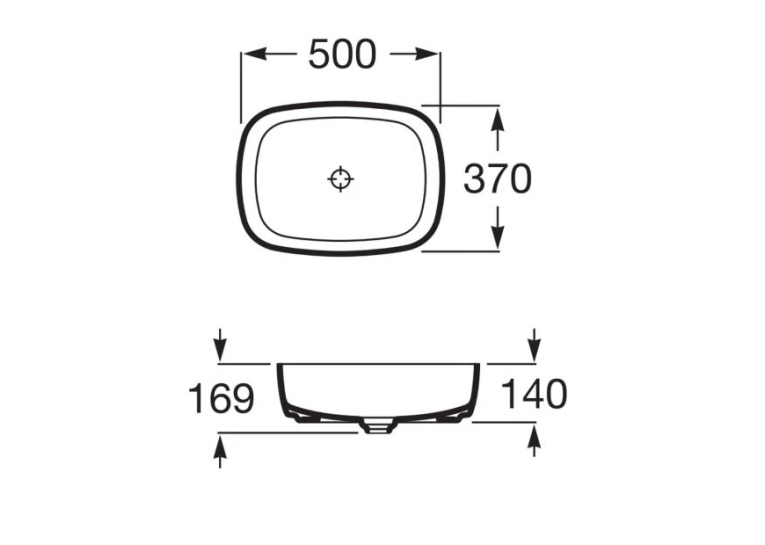 Раковина накладная Roca INSPIRA Soft (A327500650)