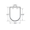 Сидіння для унітазу Roca GAP Clean Rim, Duroplast, soft-close