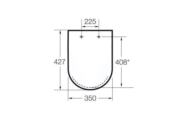 Сидіння для унітазу Roca GAP Clean Rim, Duroplast, soft-close