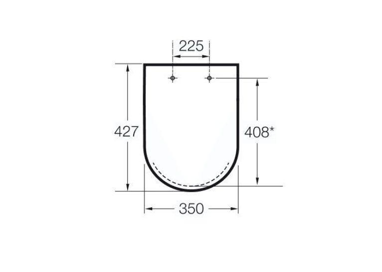 Сиденье для унитаза Roca The GAP Clean Rim, Duroplast, soft-close