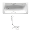 Ванна Roca SWING 180 x 80 с ручками + сифон Viega Simplex для ванны, автомат 560 мм, A220070001+2853