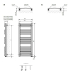 Полотенцесушитель Terma Dexter One 860x500 WWDEN086050KCROE8P