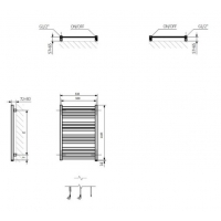 Рушникосушка Terma 1185x530 Marlin One WWMRN118053KS95E8U