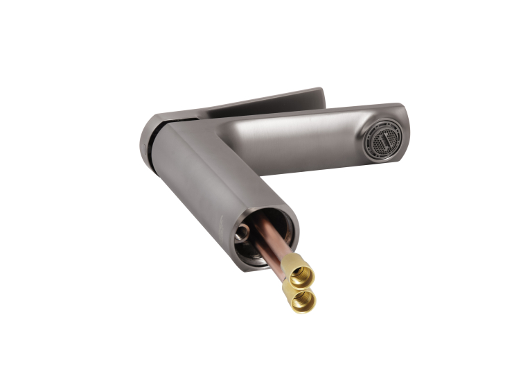 Змішувач для раковини Qtap Slavonice Gunmetal Black PVD QTSLA270GMB45924