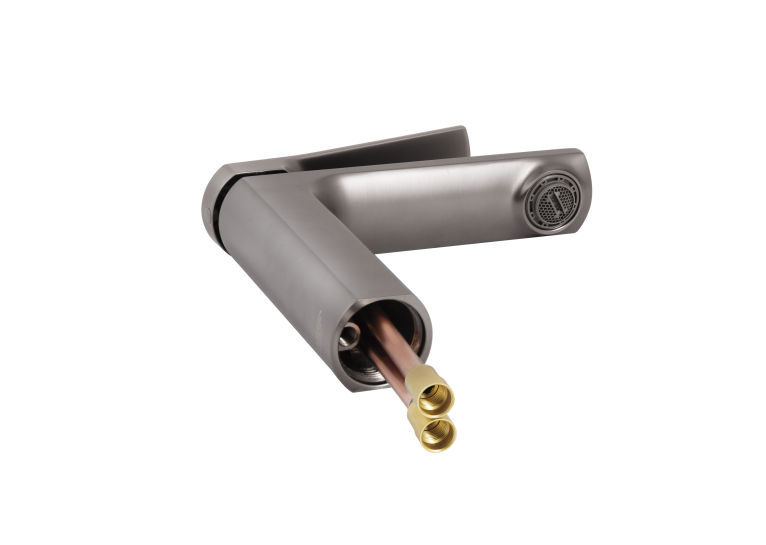 Смеситель для раковины Qtap Slavonice Gunmetal Black PVD QTSLA270GMB45924