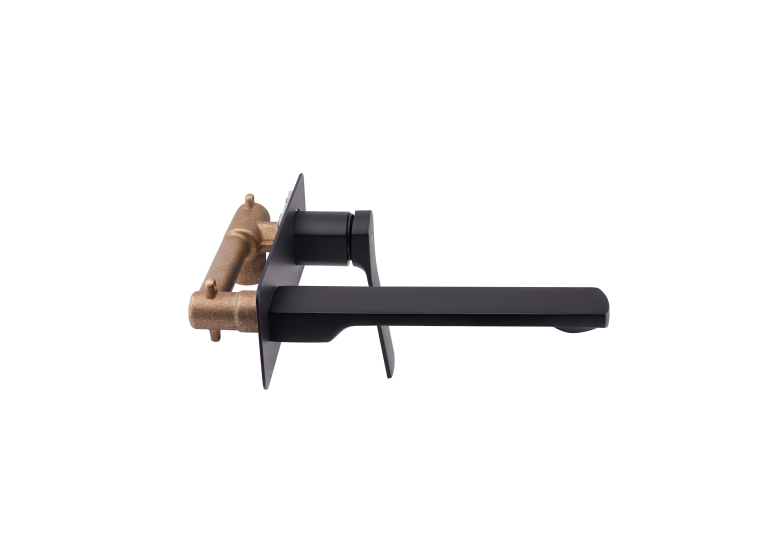 Змішувач для раковини Qtap Slavonice Black Matt прихованого монтажу QTSLA3040103DB