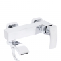Змішувач для ванни Qtap Swan Cascada з поворотним виливом (з душовим гарнітуром) Chrome QTSWA260CRM45565