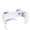 Змішувач для ванни Qtap Swan Cascada з поворотним виливом (з душовим гарнітуром) Chrome QTSWA260CRM45565