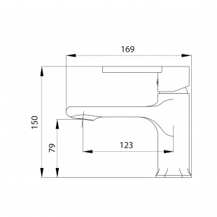 Змішувач для раковини Qtap Taurus Black Matt QTTAU270BLM45660