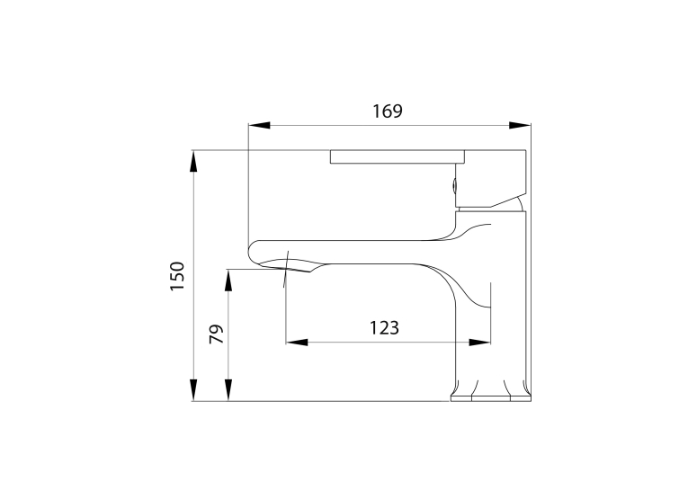 Змішувач для раковини Qtap Taurus Black Matt QTTAU270BLM45660