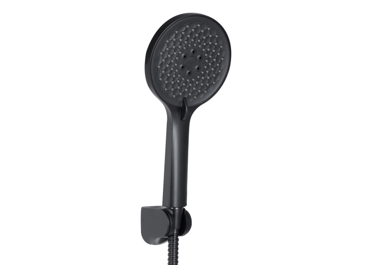 Змішувач для ванни Qtap Taurus (з душовим гарнітуром) Black Matt QTTAU259BLM45662
