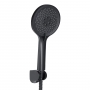 Змішувач для ванни Qtap Taurus (з душовим гарнітуром) Black Matt QTTAU259BLM45662
