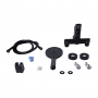 Змішувач для ванни Qtap Taurus (з душовим гарнітуром) Black Matt QTTAU259BLM45662