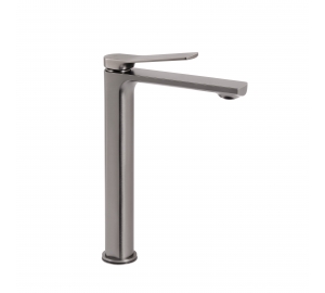 Змішувач для раковини Qtap Slavonice високий QTSLA269GMB45925 Gunmetal Black PVD