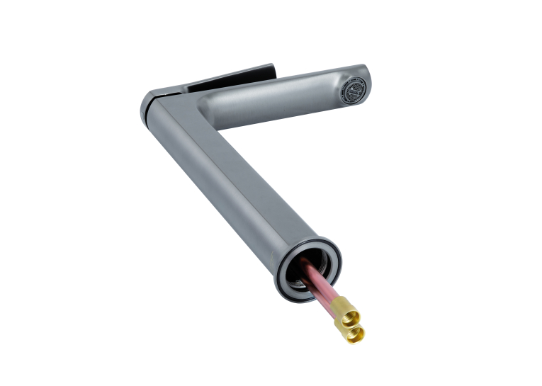 Змішувач для раковини Qtap Slavonice високий QTSLA269GMB45925 Gunmetal Black PVD