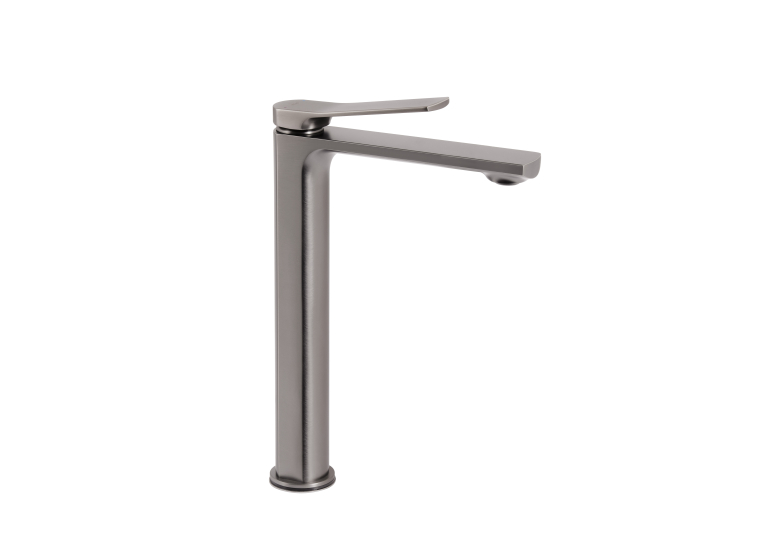 Змішувач для раковини Qtap Slavonice високий QTSLA269GMB45925 Gunmetal Black PVD