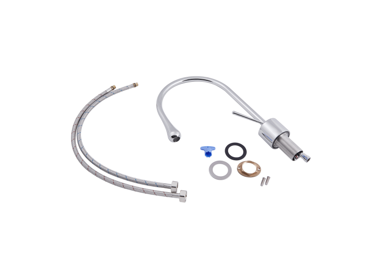 Змішувач для раковини Qtap Virgo Chrome з поворотним виливом QTVIR1066103C