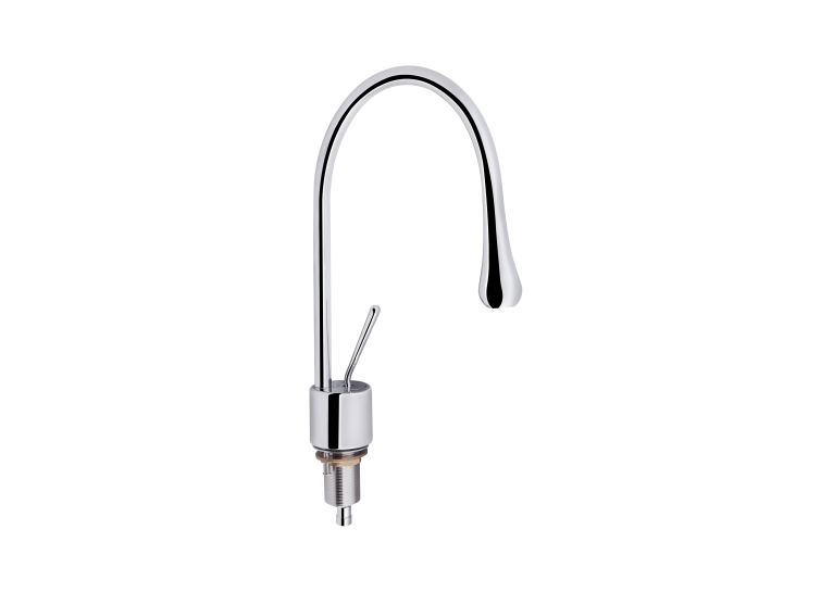 Змішувач для раковини Qtap Virgo Chrome з поворотним виливом QTVIR1066103C