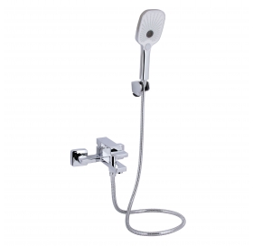 Смеситель для ванны Qtap Gemini (с душевым гарнитуром) Chrome QTGEM259CRM45681