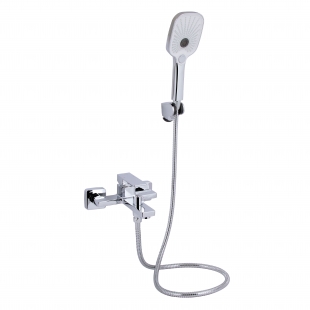 Змішувач для ванни Qtap Gemini (з душовим гарнітуром) Chrome QTGEM259CRM45681