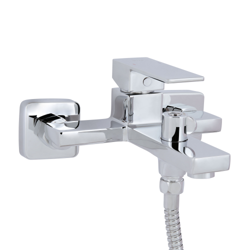 Смеситель для ванны Qtap Gemini (с душевым гарнитуром) Chrome QTGEM259CRM45681