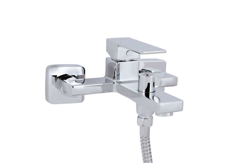 Змішувач для ванни Qtap Gemini (з душовим гарнітуром) Chrome QTGEM259CRM45681