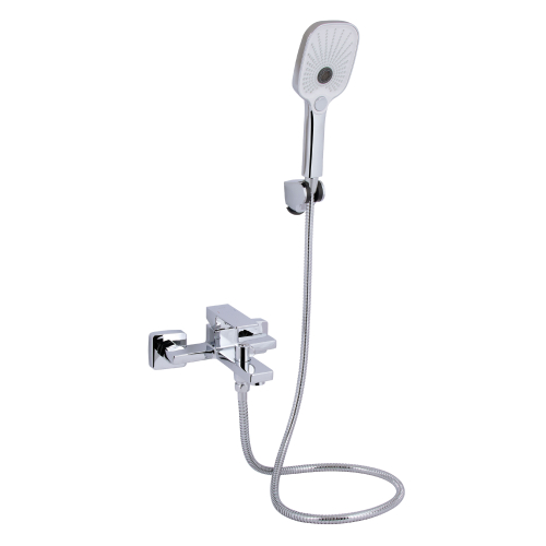Смеситель для ванны Qtap Gemini (с душевым гарнитуром) Chrome QTGEM259CRM45681