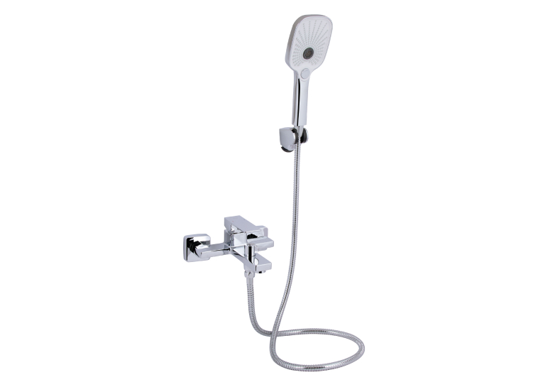 Змішувач для ванни Qtap Gemini (з душовим гарнітуром) Chrome QTGEM259CRM45681