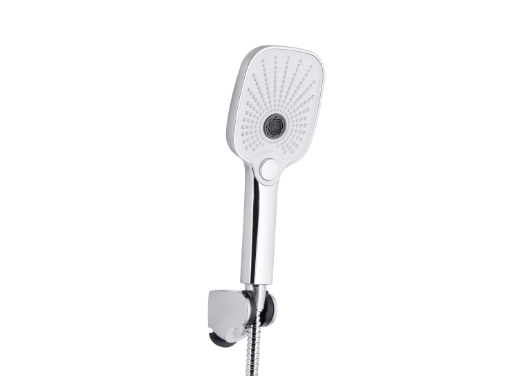 Змішувач для ванни Qtap Gemini (з душовим гарнітуром) Chrome/White QTGEM259CRW45683