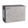 Змішувач для ванни Qtap Gemini (з душовим гарнітуром) Chrome/White QTGEM259CRW45683