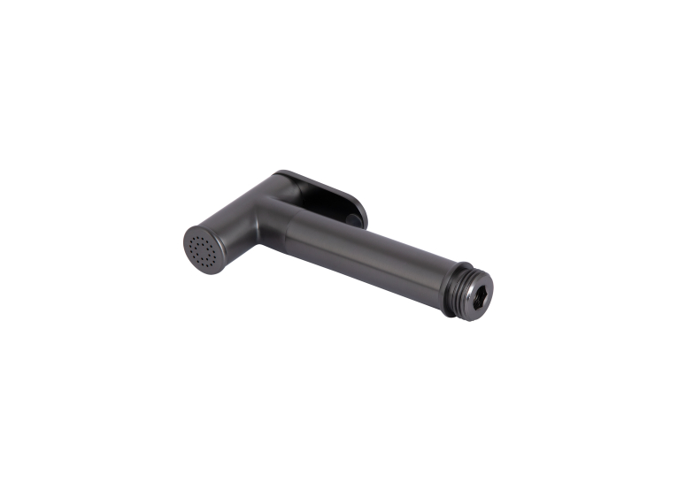 Набор для гігієнічного душу Qtap Slavonice округлий Gunmetal Black PVD QTSLA262GMB45916