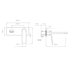 Смеситель для раковины Qtap Slavonice Chrome скрытого монтажа QTSLA273CRM45919