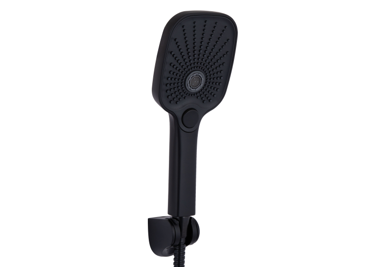 Смеситель для ванны Qtap Gemini (с душевым гарнитуром) Black Matt QTGEM259BLM45682