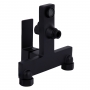 Змішувач для ванни Qtap Gemini (з душовим гарнітуром) Black Matt QTGEM259BLM45682