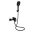 Змішувач для ванни Qtap Gemini (з душовим гарнітуром) Black Matt QTGEM259BLM45682