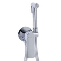 Набор для гігієнічного душу Qtap Slavonice округлий Chrome QTSLA262CRM45915